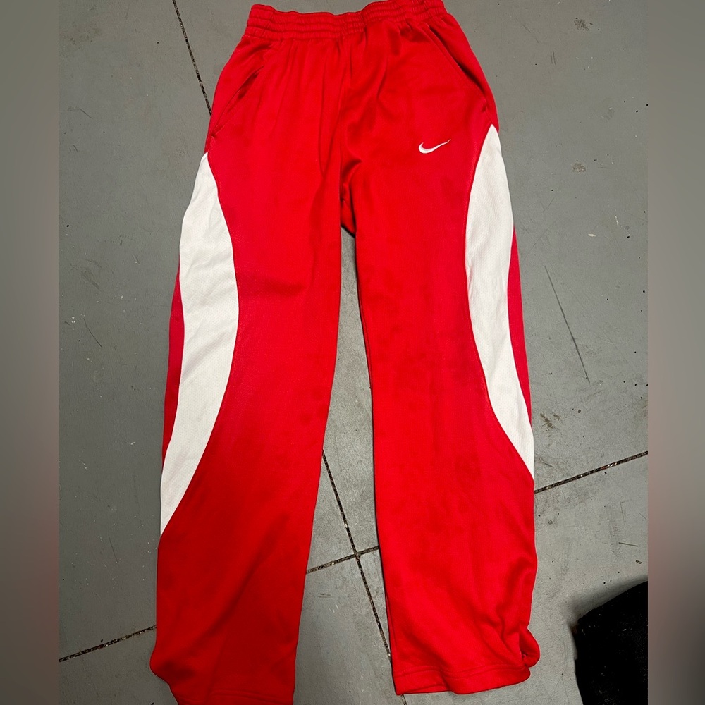 Red Nike Warm Up Pants